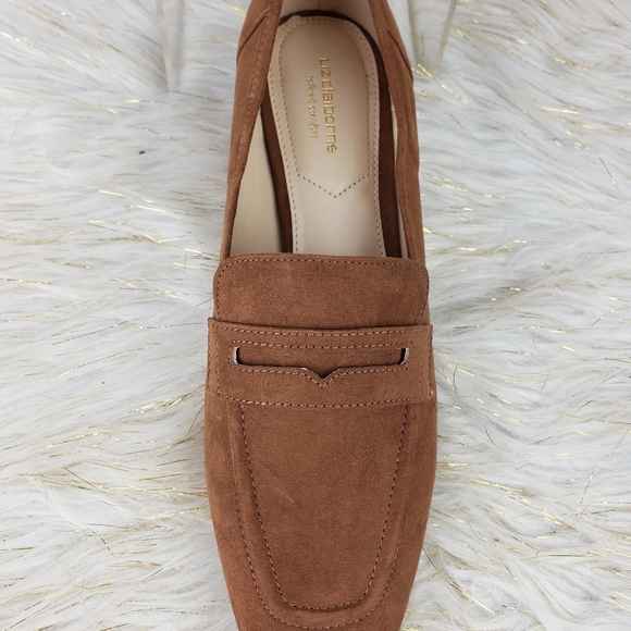 Liz Claiborne Marmara Refined Comfort Brown Suede Penny Loafers Size 8M - Picture 2 of 12